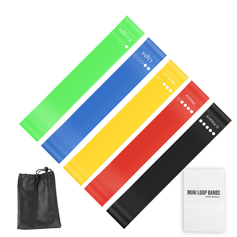 5Pcs TPE Resistance Bands Set  - Home Gym Yoga Storage reseña y precio