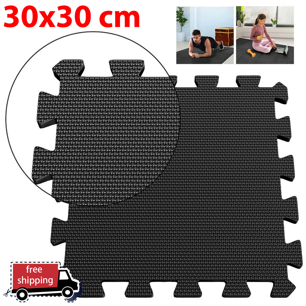 8/16 Pcs Gym Mat Cross-pattern - Home Gym On Carpet reseña y precio