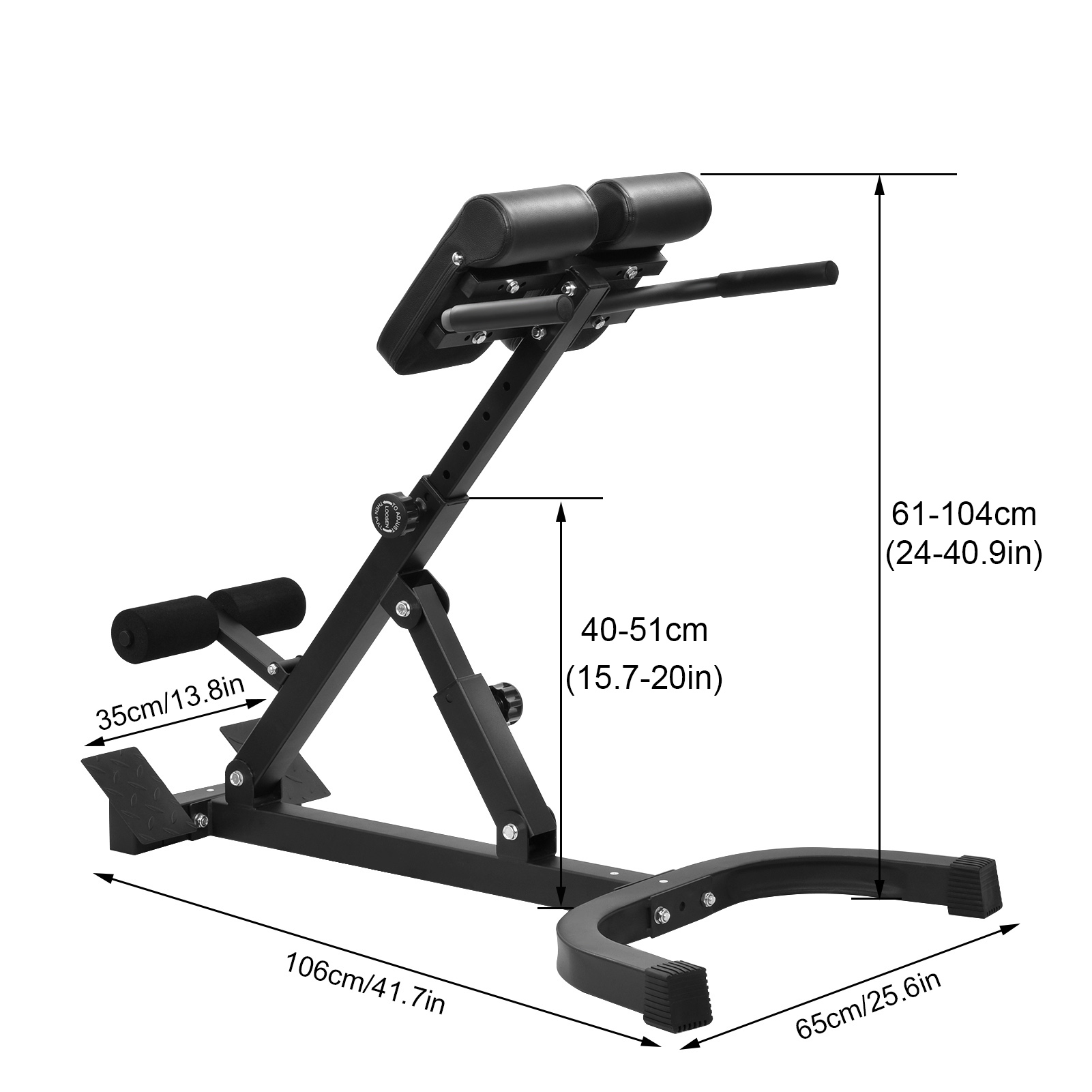 330LBS Heavy Duty Roman Chair, - Home Gym Hamstring Exercises reseña y precio