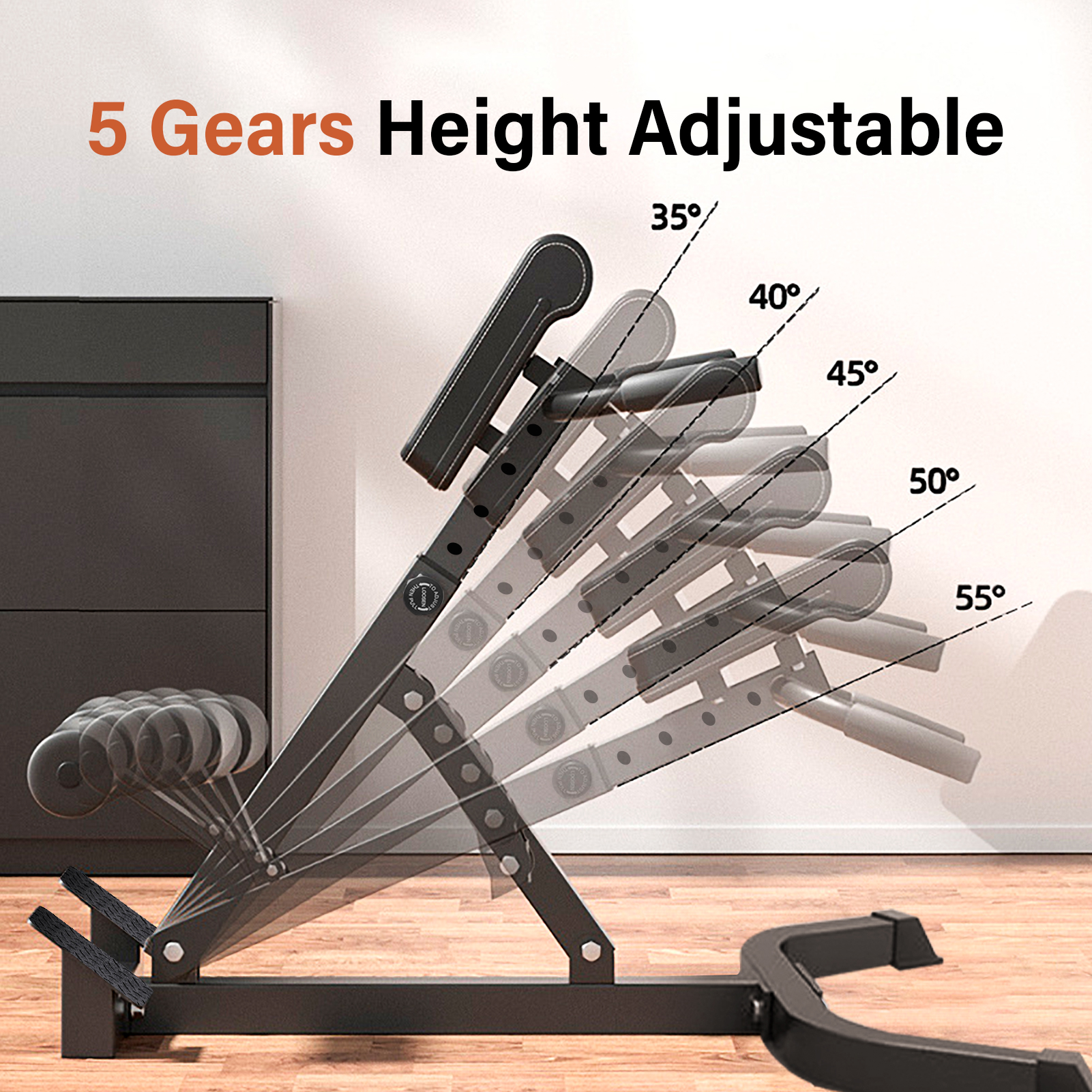 330LBS Heavy Duty Roman Chair, - Home Gym Hamstring Exercises reseña y precio