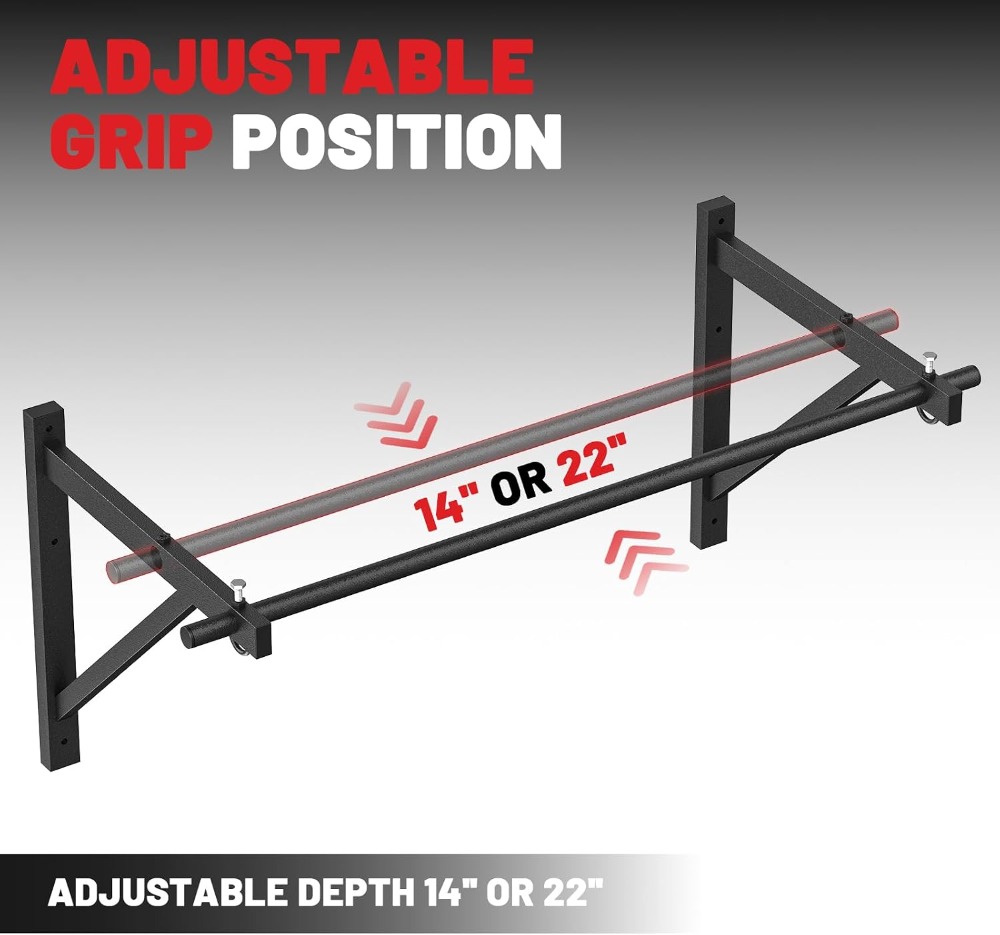Wall Mounted Pull Up Bar, Chin - Home Gym Wall Mounted reseña y precio