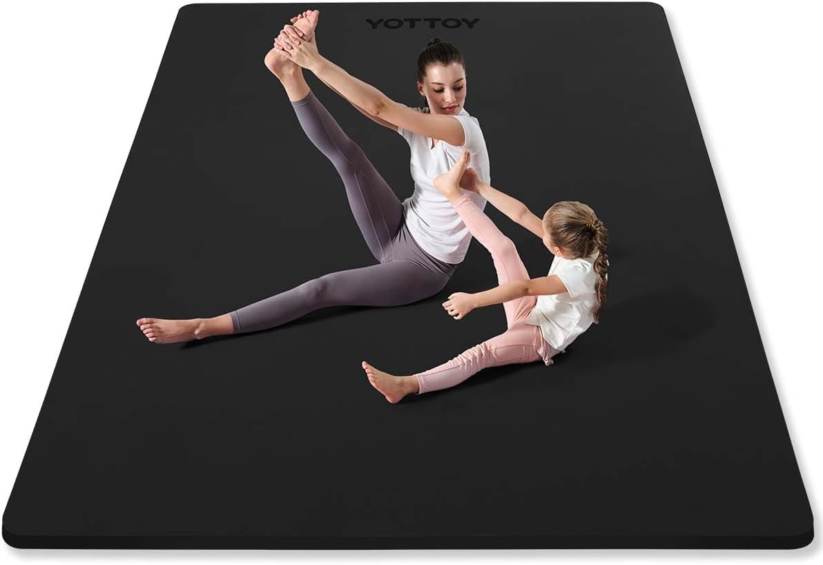 Large Yoga Mat 75x52x1/2in, Ex - Home Gym Yoga Mat reseña y precio