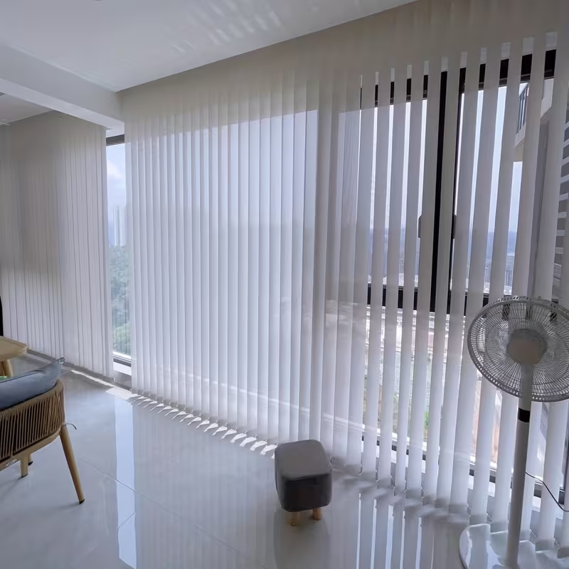 White No-Drill Vertical Blinds - Vertical Leg Press reseña y precio