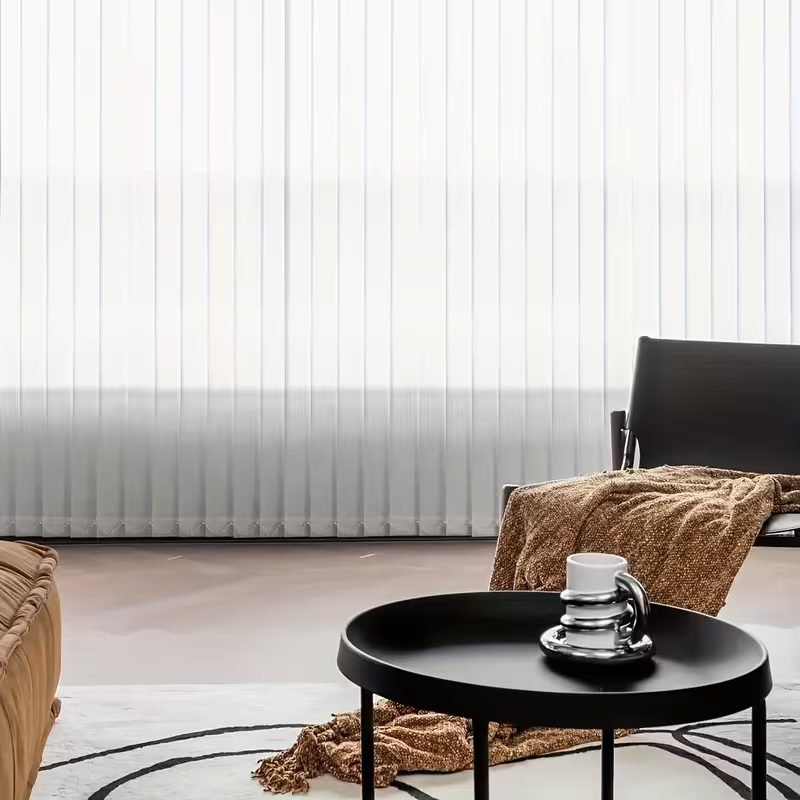 White No-Drill Vertical Blinds - Vertical Leg Press reseña y precio