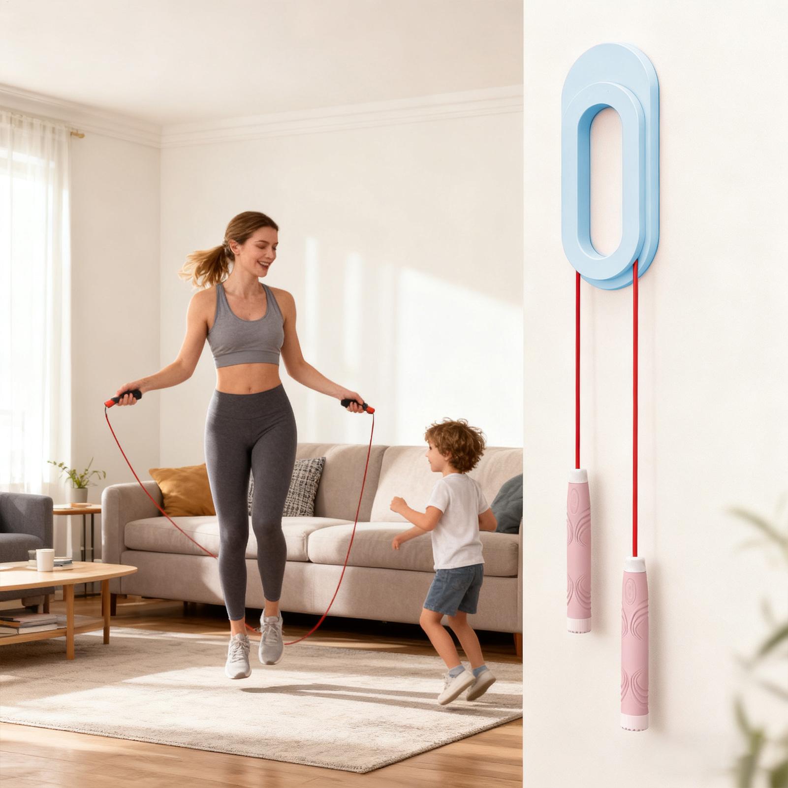 Wall Mounted Jump Rope Hanger  - Home Gym Yoga Storage reseña y precio