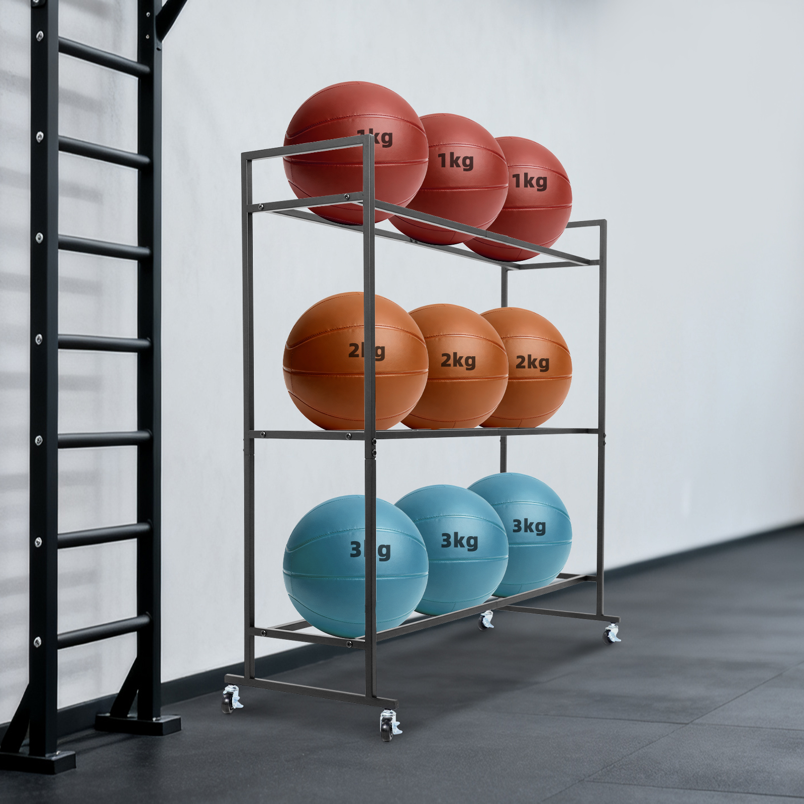 Yoga Ball Holder Storage Stand - Home Gym Yoga Storage reseña y precio