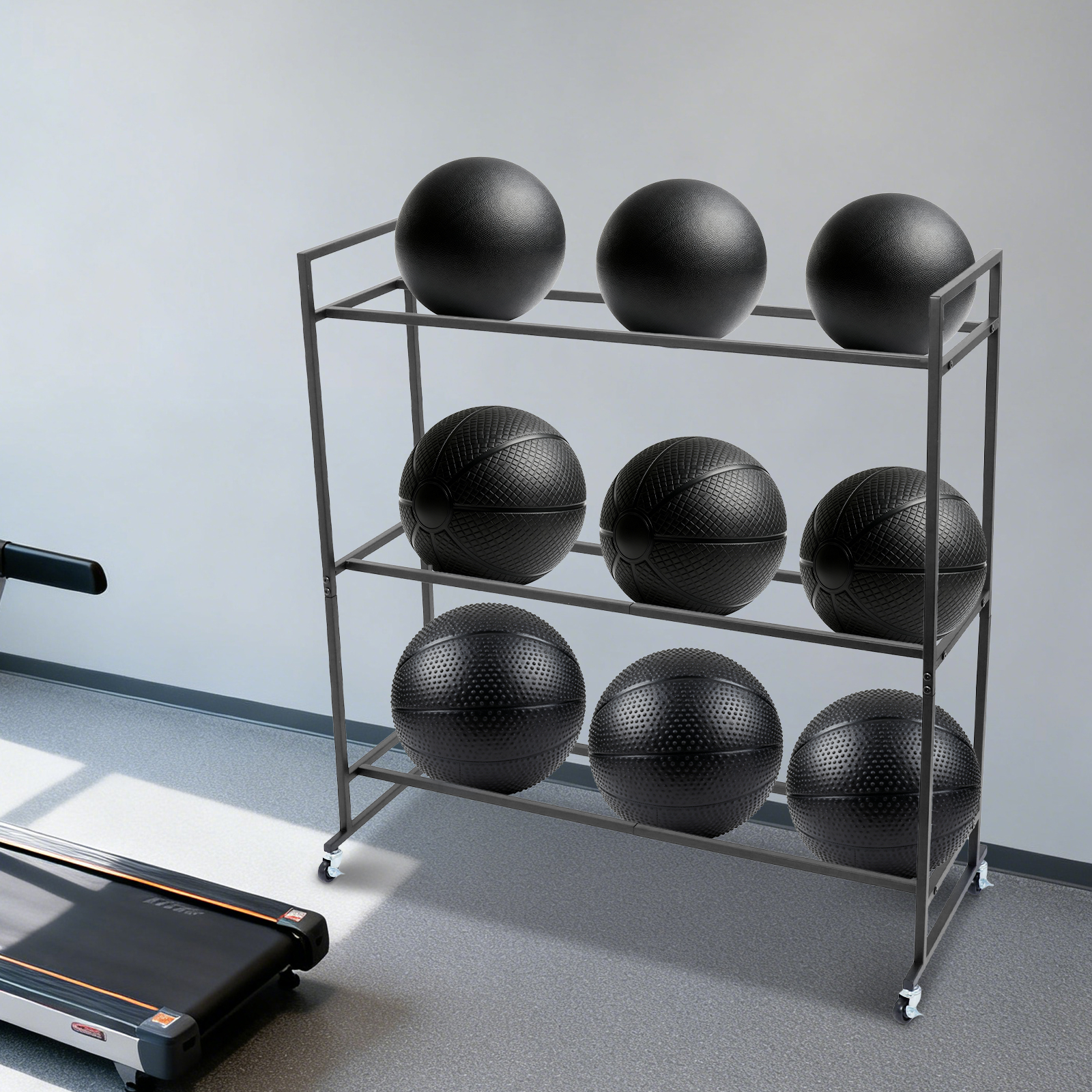 Yoga Ball Holder Storage Stand - Home Gym Yoga Storage reseña y precio