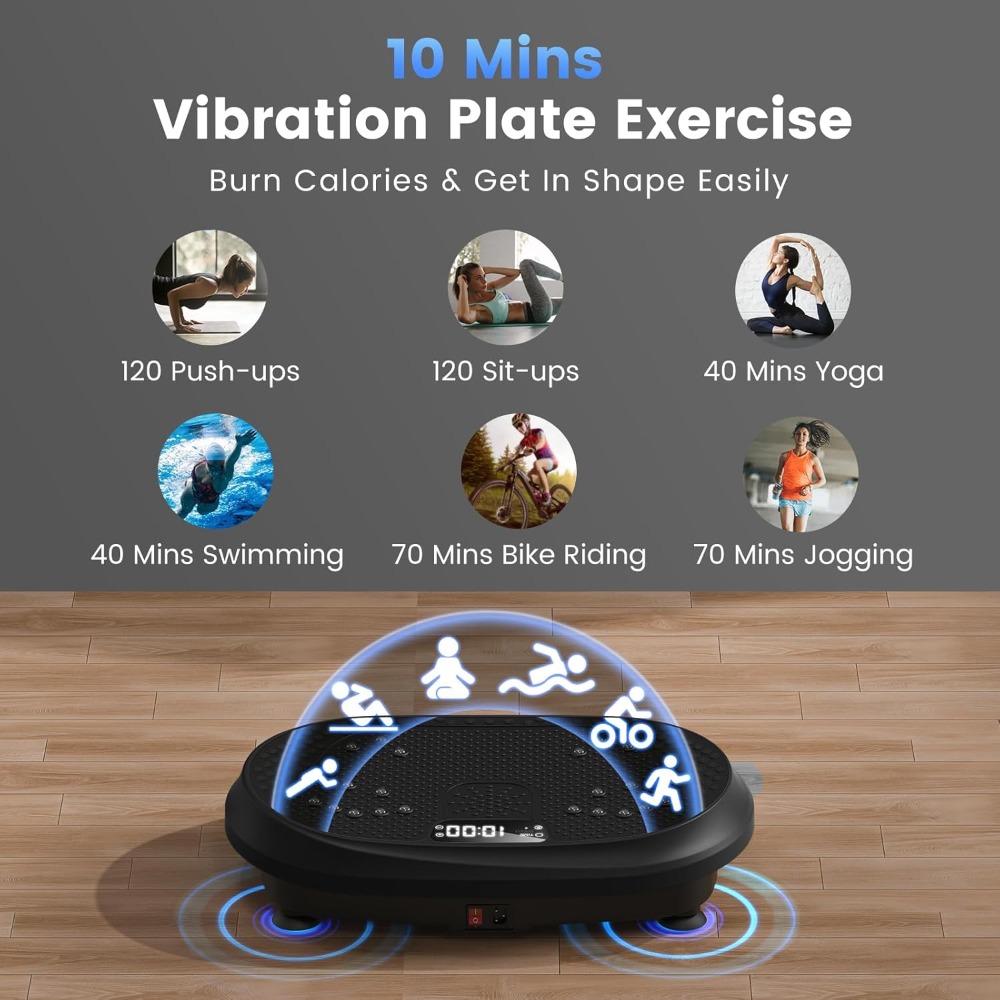 Vibration Plate Exercise Machi - Home Gym Tunturi reseña y precio